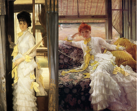 James Tissot - Seaside & Portrait of Miss Lloyd