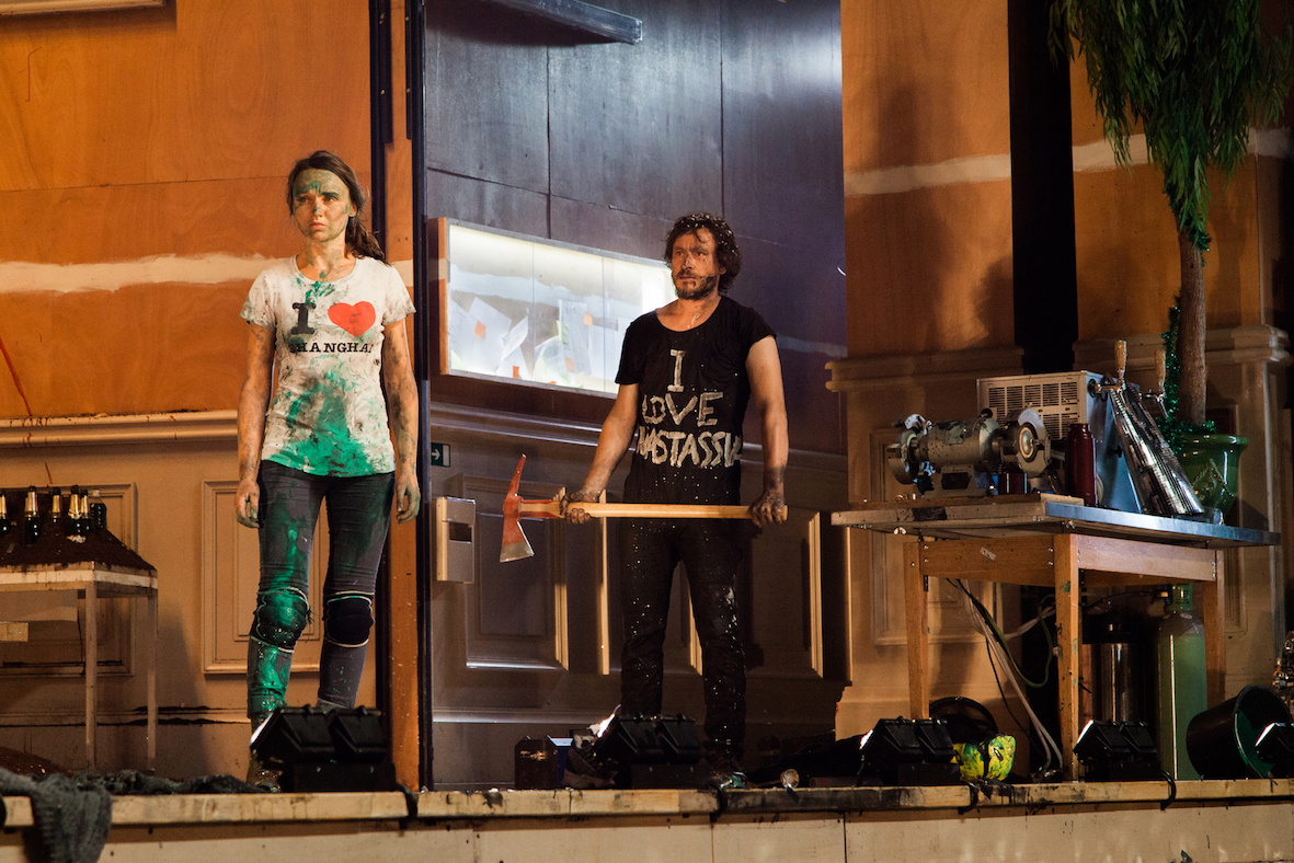 Avant-première de "L'idiot", de Vincent Macaigne au Théâtre de Vidy, le 10.09.2014.