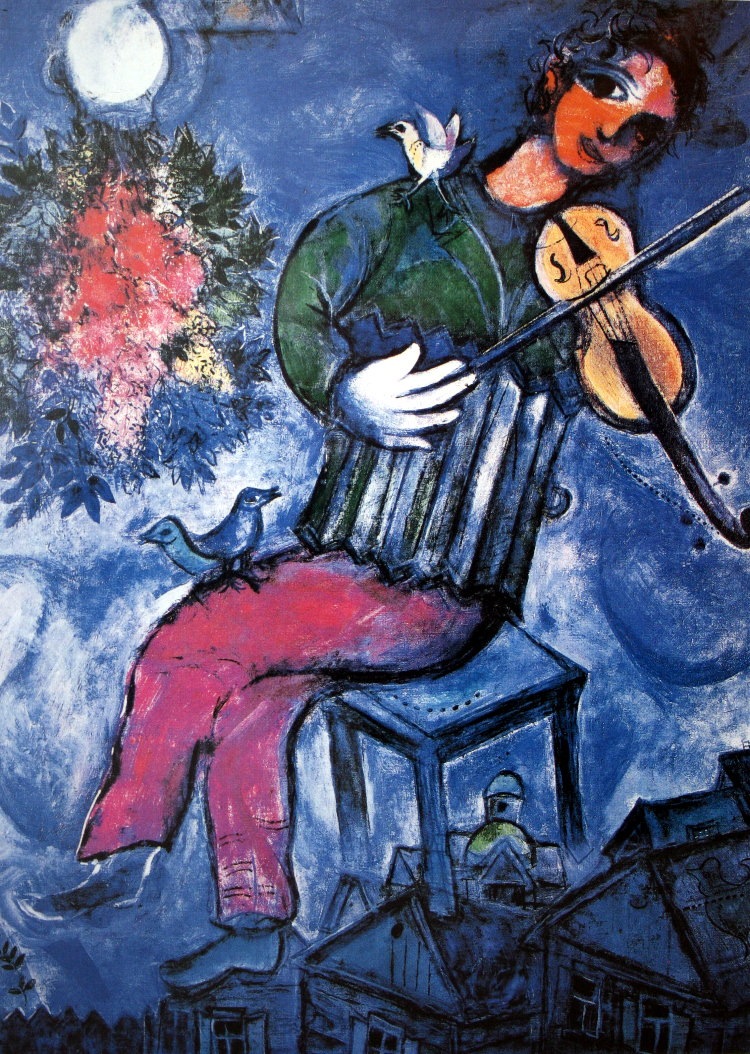 Chagall - Le volioniste bleu