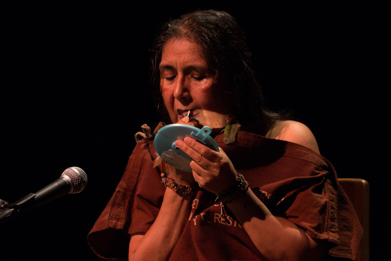 Montreal, Canadá. Junio 25/2014. IX Encuentro Hemisférico de Performance y Política. Ana Correa (Grupo Cultural Yuyachkani - Perú), Confesiones.