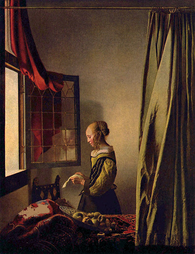 Vermeer, Girl Reading Letter at Window 1657