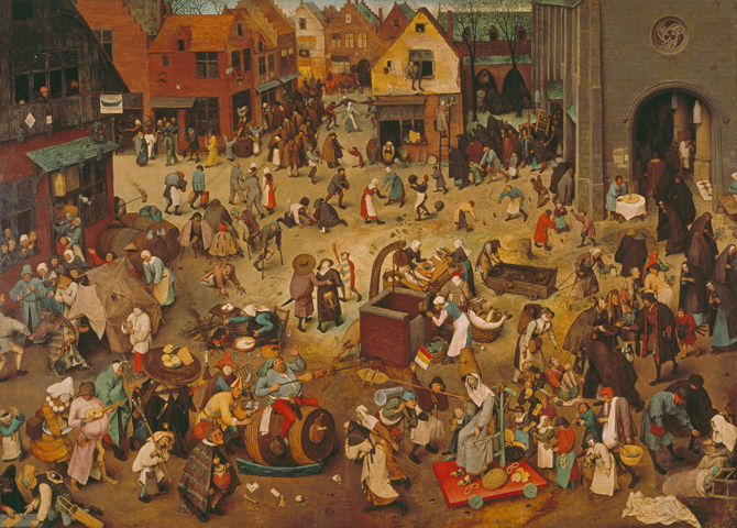 Der Kampf zwischen Fasching und Fasten. 1559